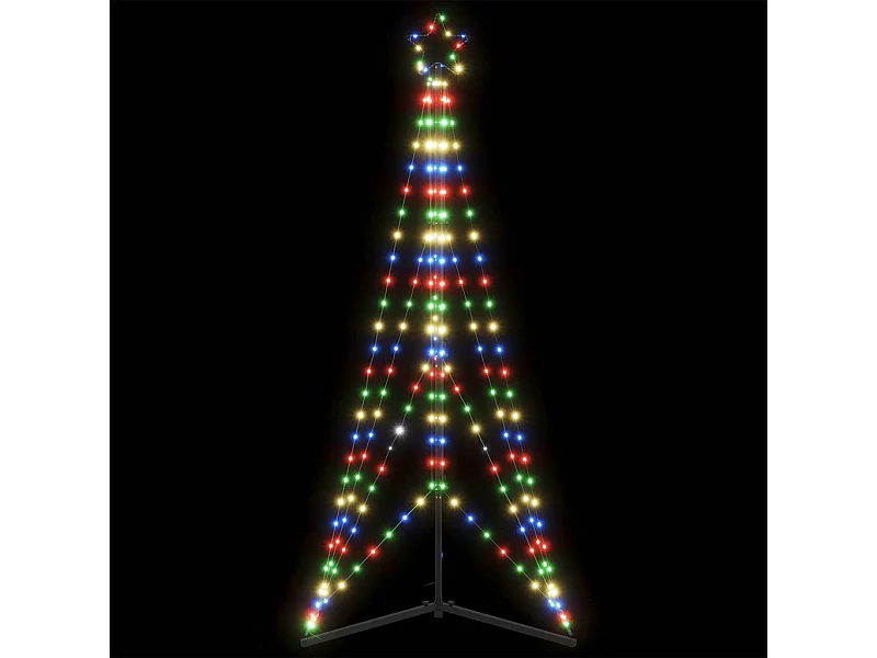 LED Weihnachtsbaum 363 LEDs Mehrfarbig 182 cm