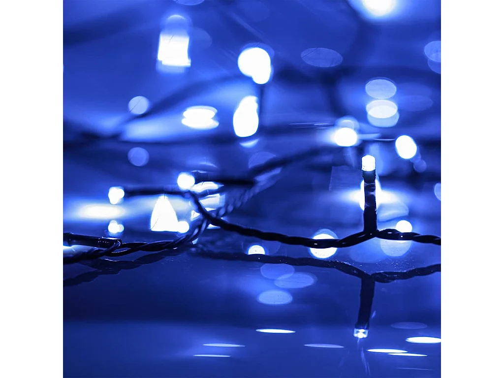 Guirlande LED avec 2000 LED Bleu 200 m PVC