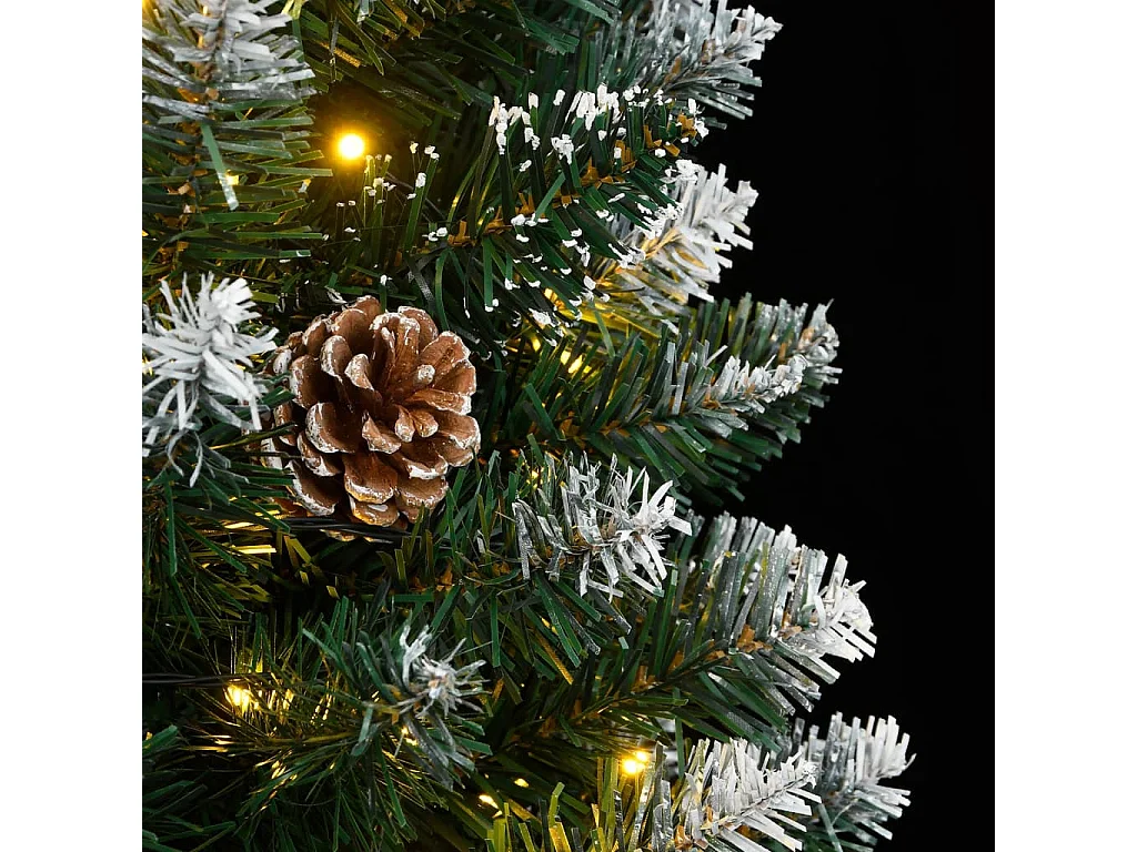 Árbol de Navidad artificial estrecho 150 LEDs 150 cm