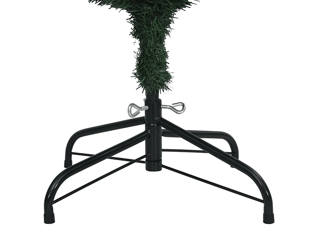 Árbol de Navidad artificial estrecho con 300 LEDs 180 cm