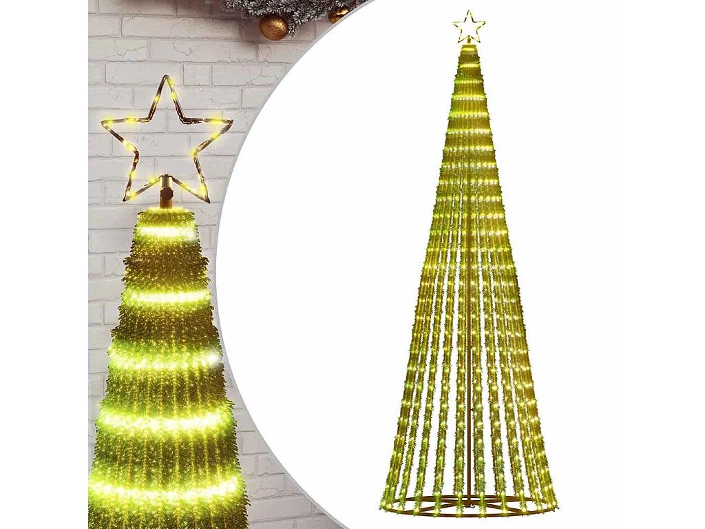 LED-kerstboom 475 LEDs warm wit 247 cm