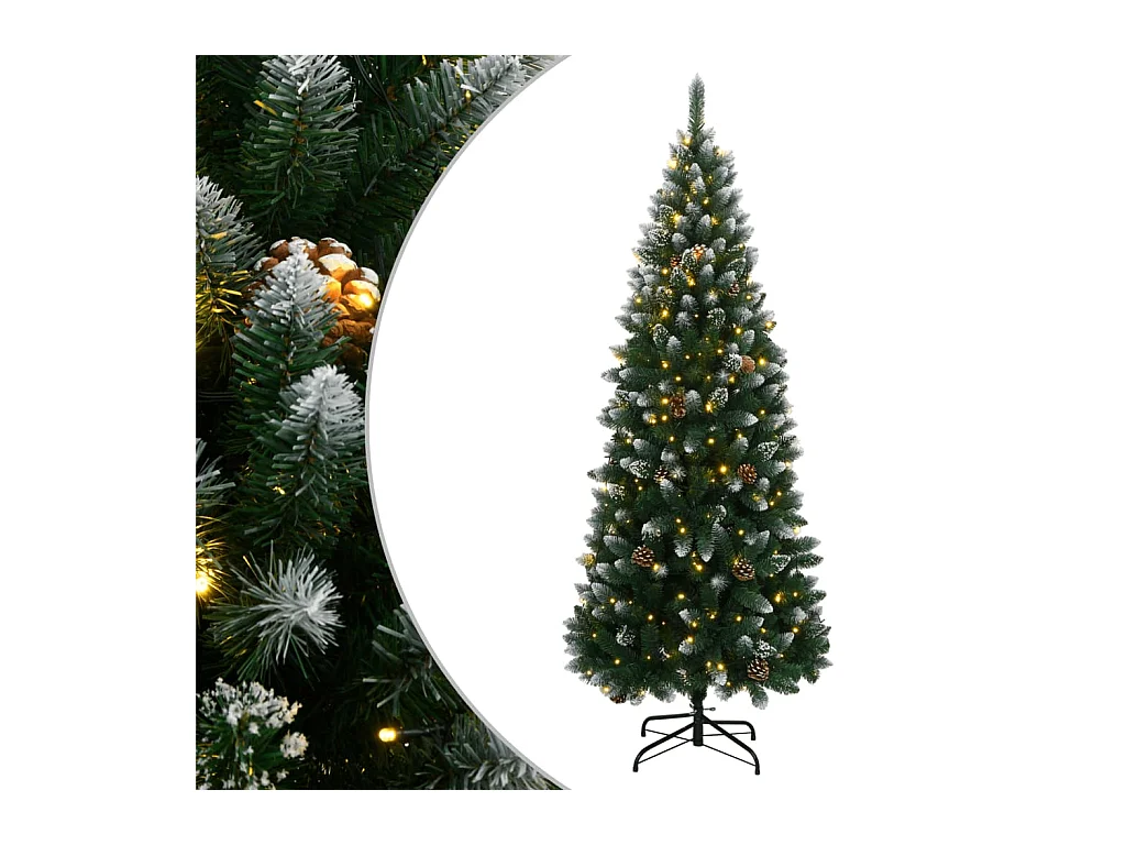 Albero Natale Artificiale con 150 LED 150 cm