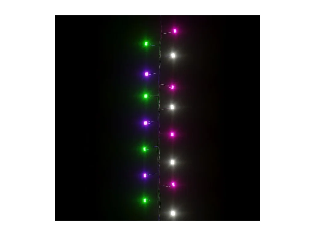 LED-Lichterkette mit 3000 LEDs Pastell Mehrfarbig 65 m PVC
