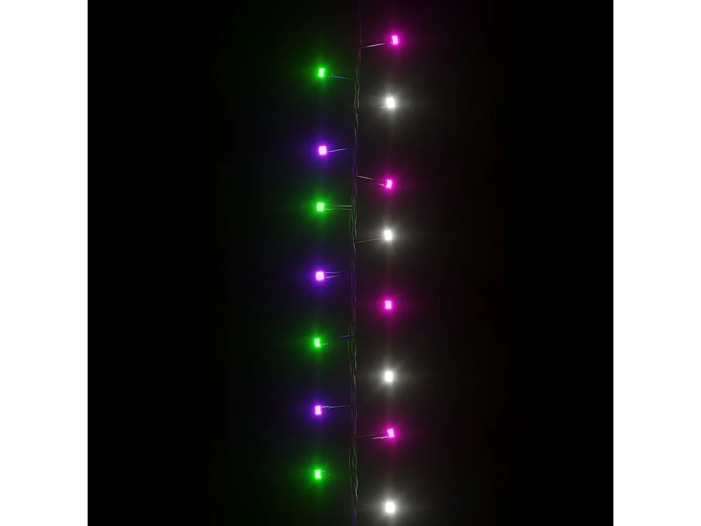 Cordão de luzes compacto 3000 luzes LED 65m PVC pastel multicor