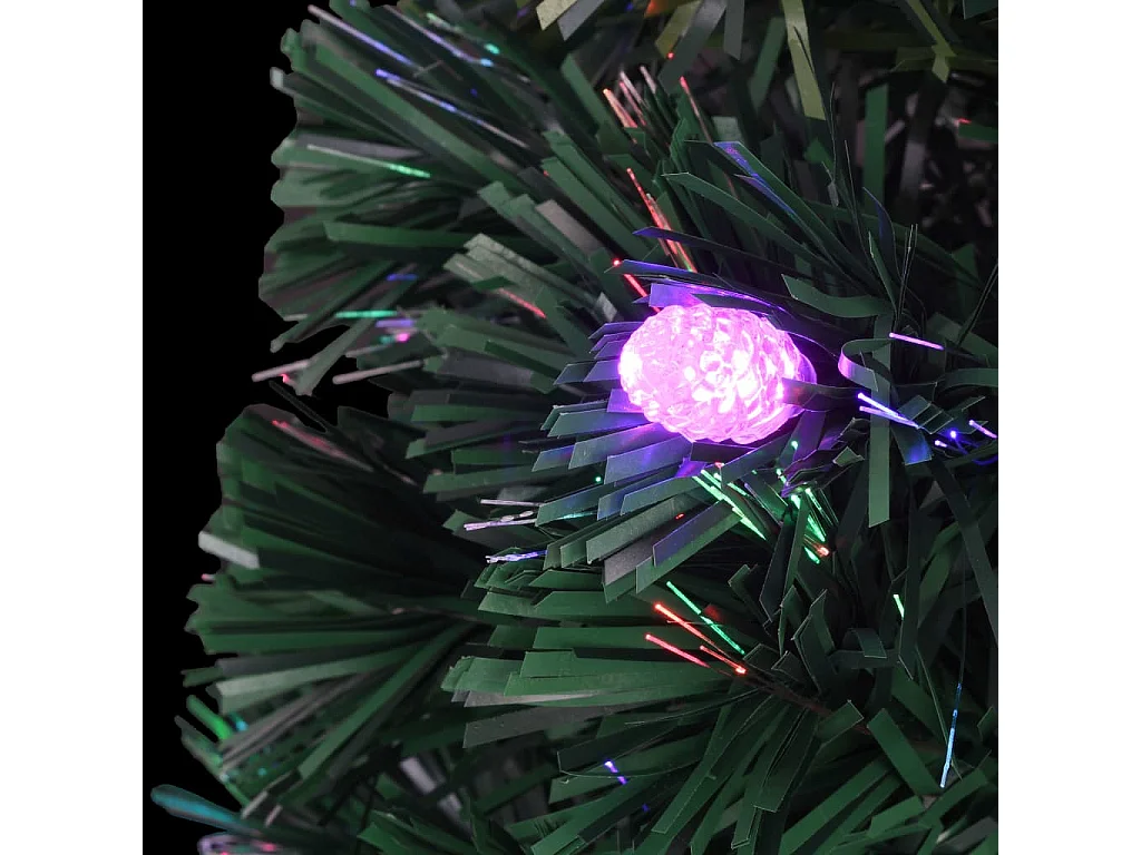 Árvore de Natal pré-iluminada c/ suporte e LED 150 cm fibra ótica
