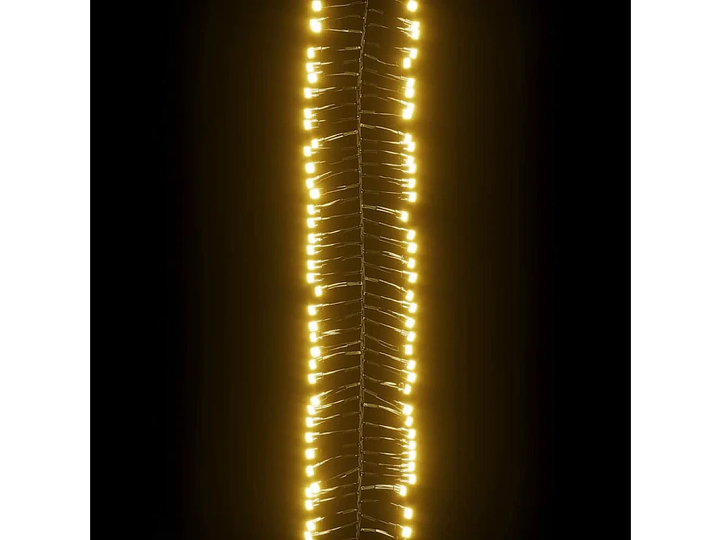 Guirlande lumineuse à LED groupées 1000 LED Blanc chaud PVC