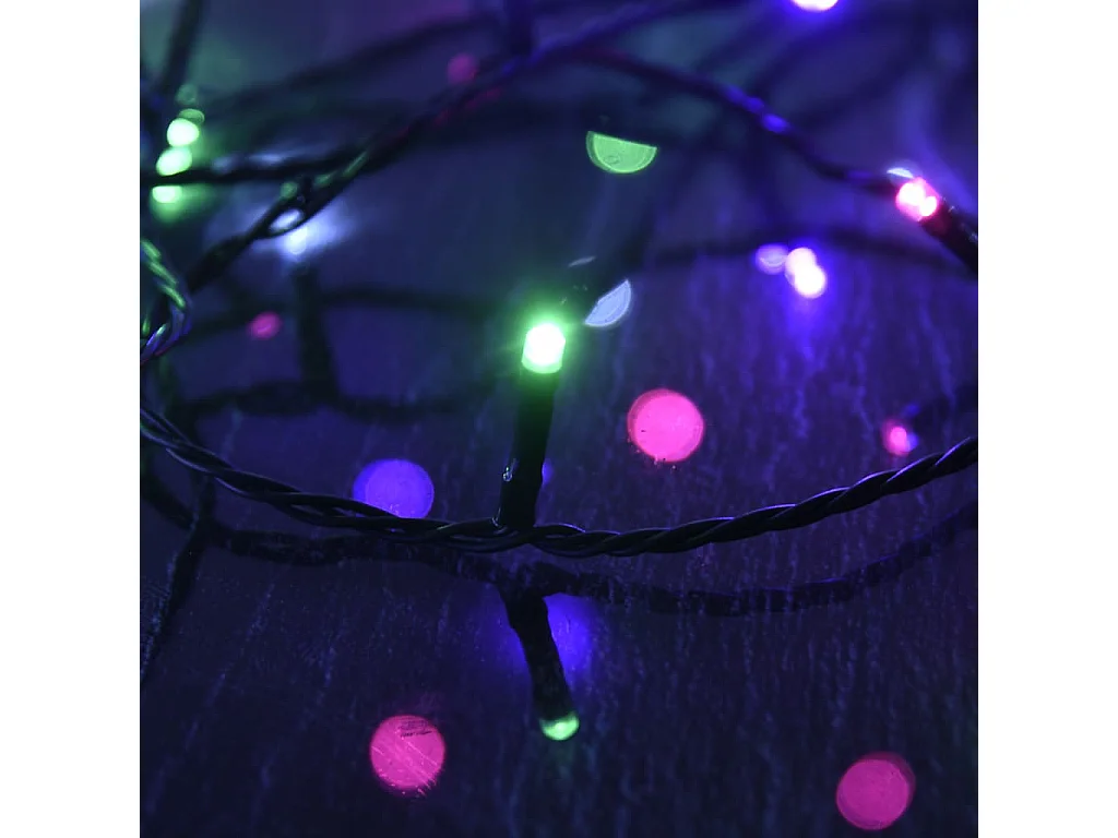 Guirlande LED avec 2000 LED Multicolore pastel 200 m PVC