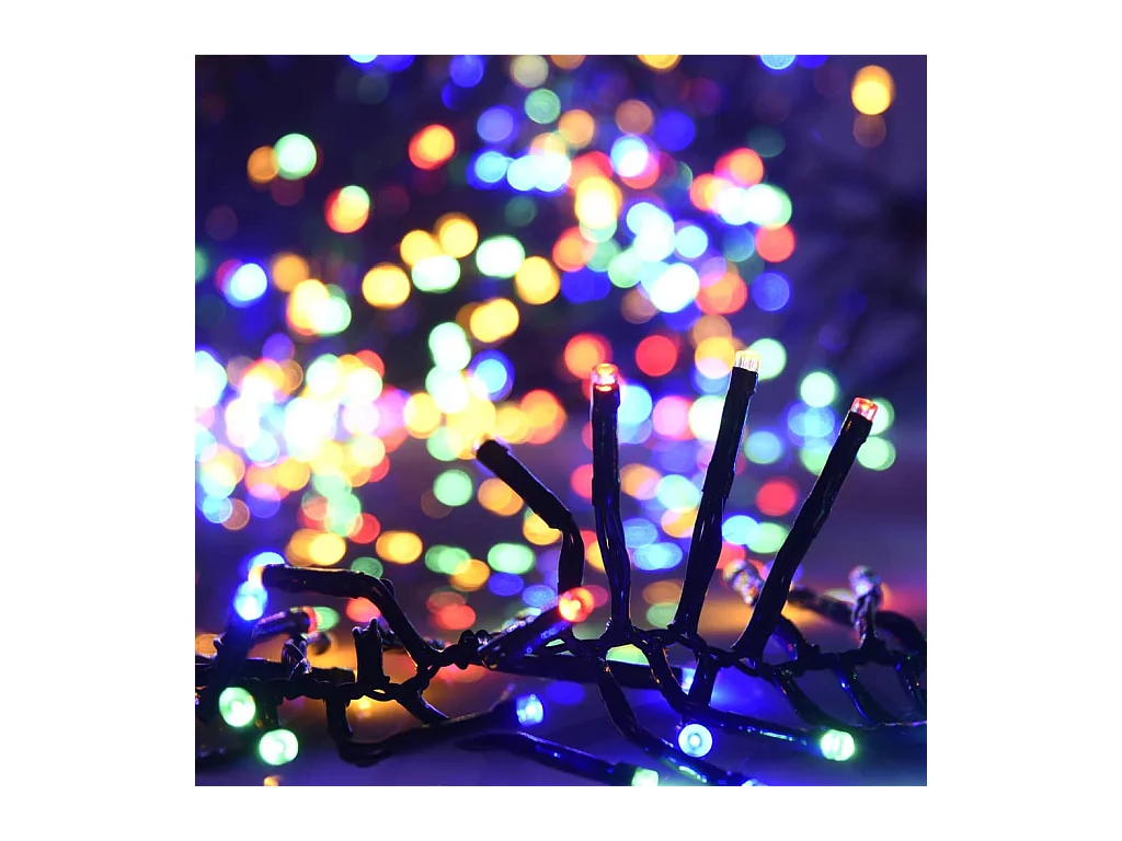 LED-Lichterkette mit 1000 LEDs Mehrfarbig 11 m PVC