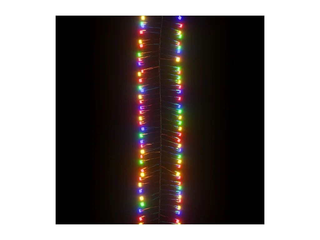 LED-Lichterkette mit 1000 LEDs Mehrfarbig 11 m PVC