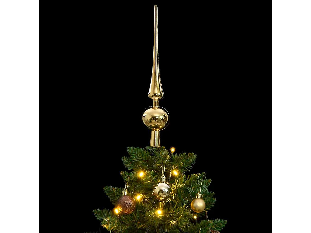 Sapin de Noël artificiel articulé 150 LED et boules 150 cm