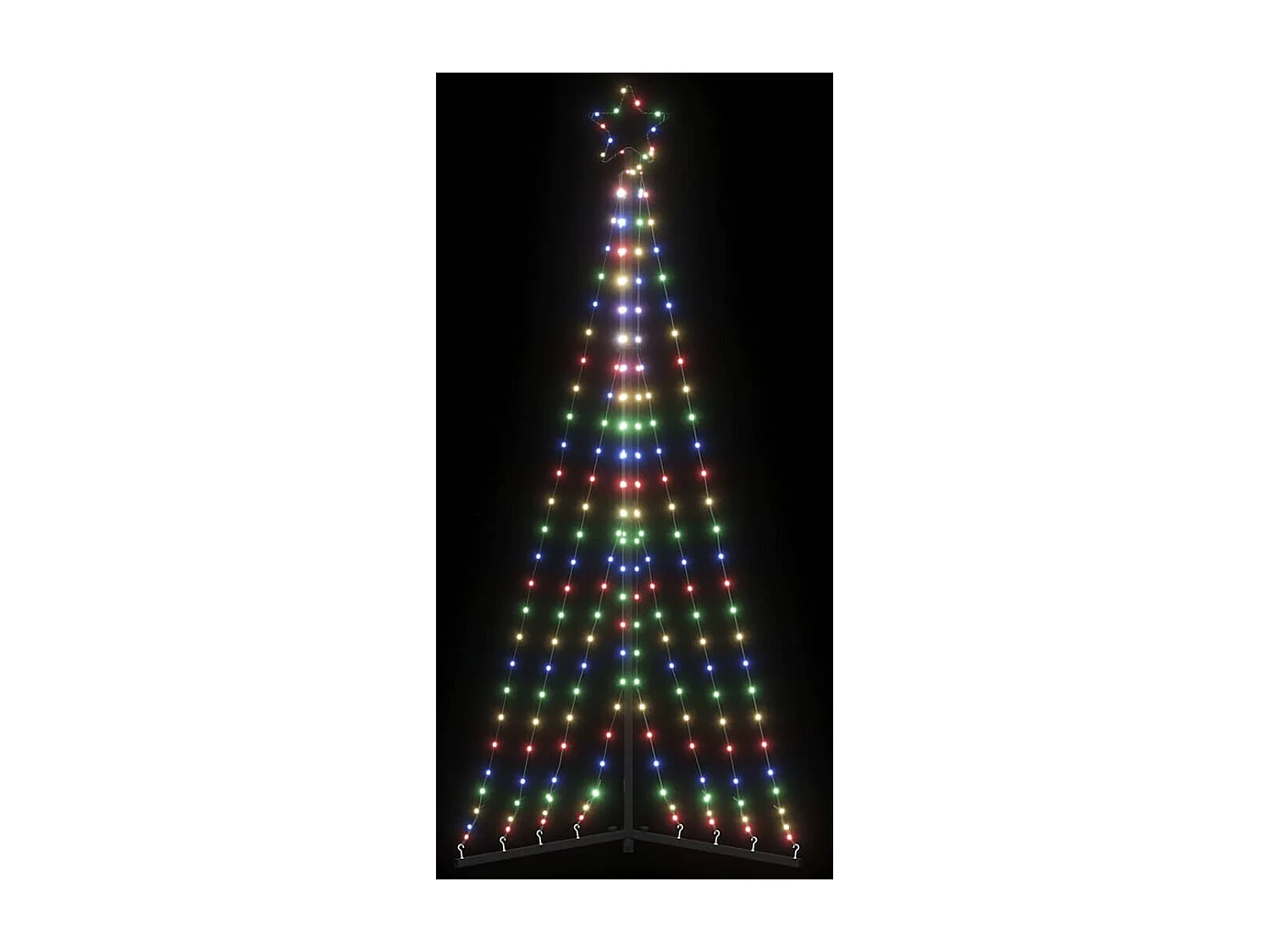 LED Weihnachtsbaum 339 LEDs Mehrfarbig 187 cm
