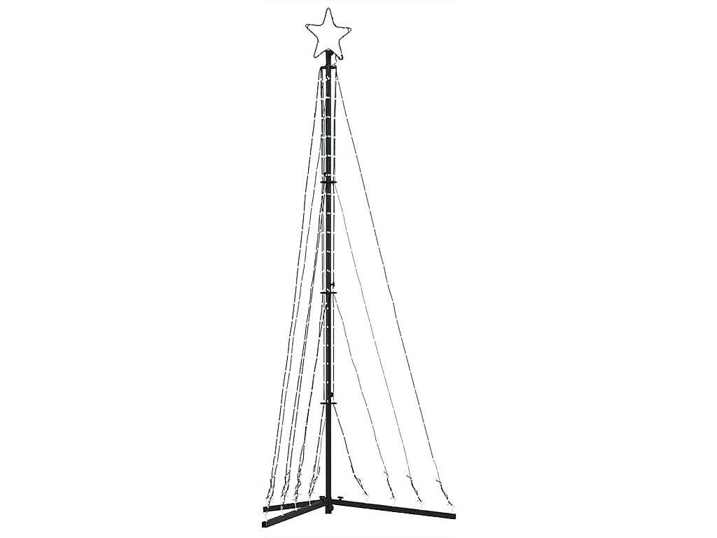 LED-kerstboom 339 LEDs kleurrijk 187 cm