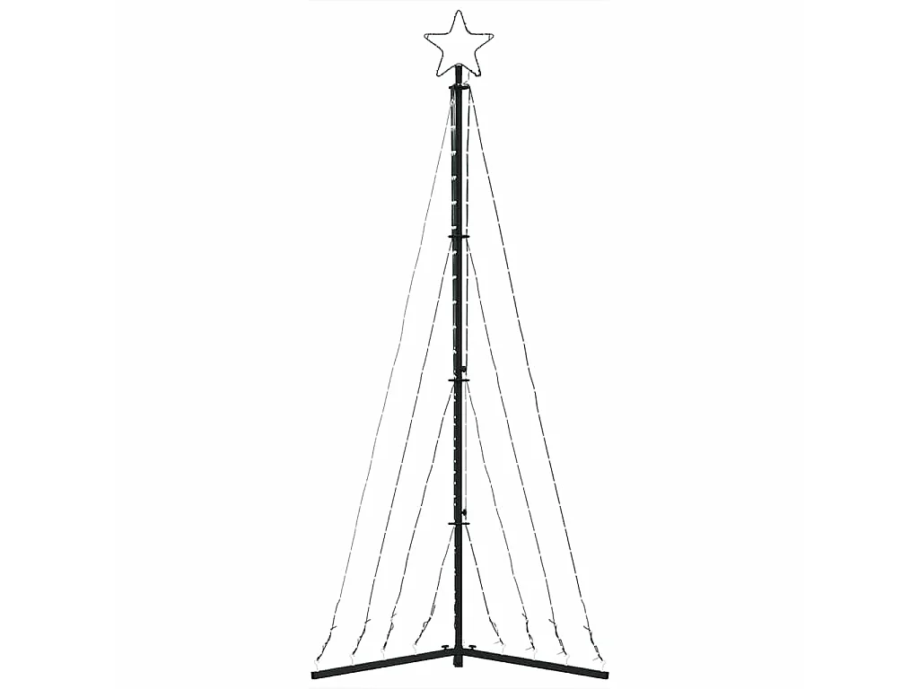 LED-kerstboom 339 LEDs kleurrijk 187 cm