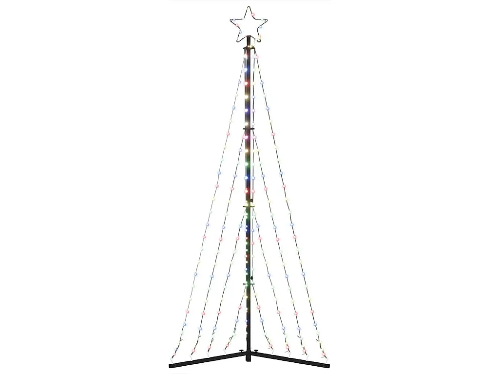 LED-kerstboom 339 LEDs kleurrijk 187 cm