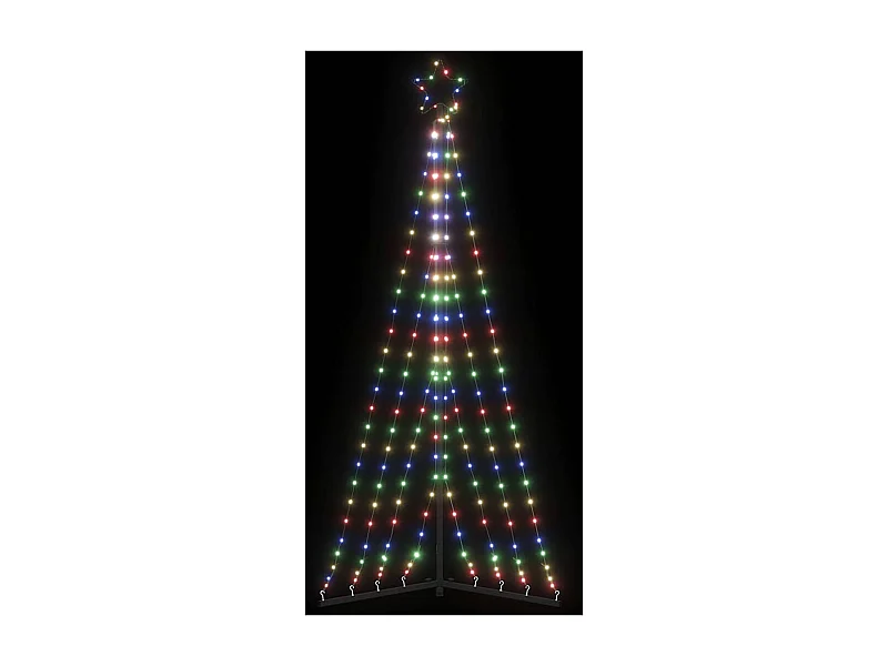 LED-kerstboom 339 LEDs kleurrijk 187 cm