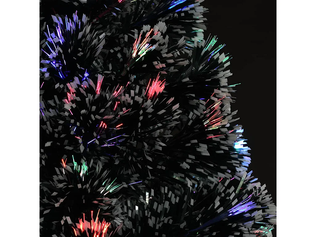 Voorverlichte kerstboom met standaard en LED 240 cm glasvezel