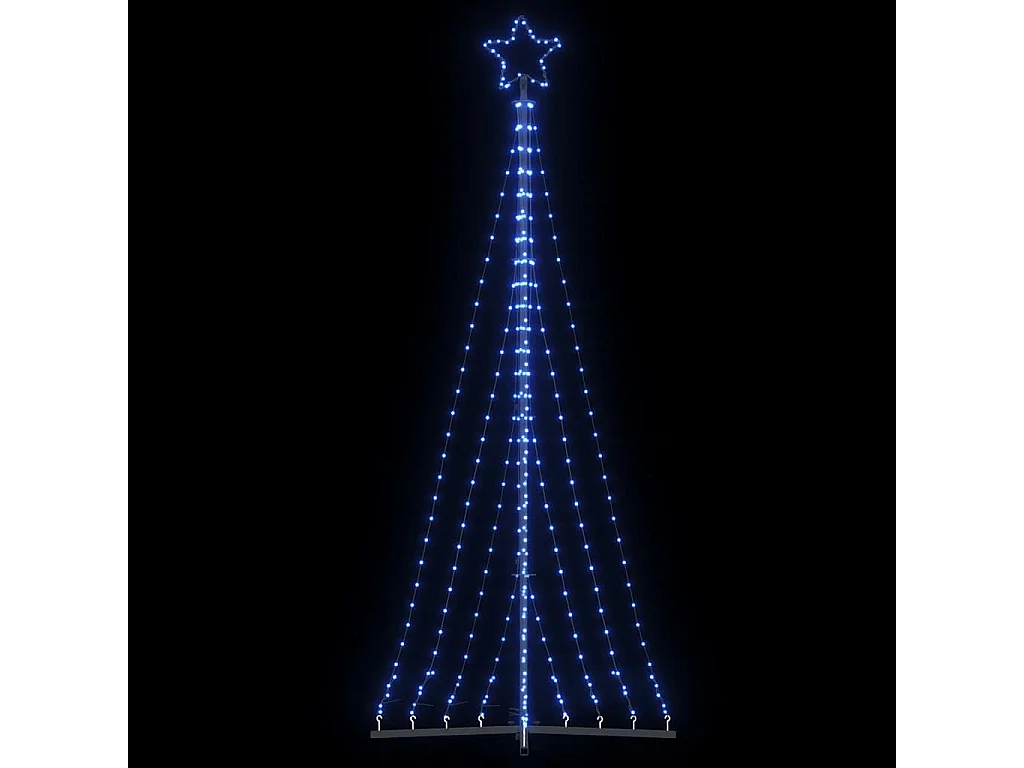 Sapin de Noël à LED 447 LED bleu 249 cm
