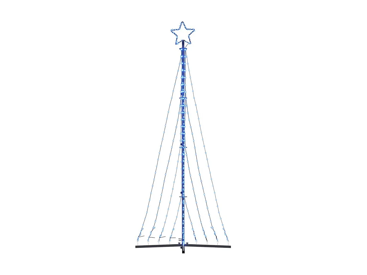 Sapin de Noël à LED 447 LED bleu 249 cm