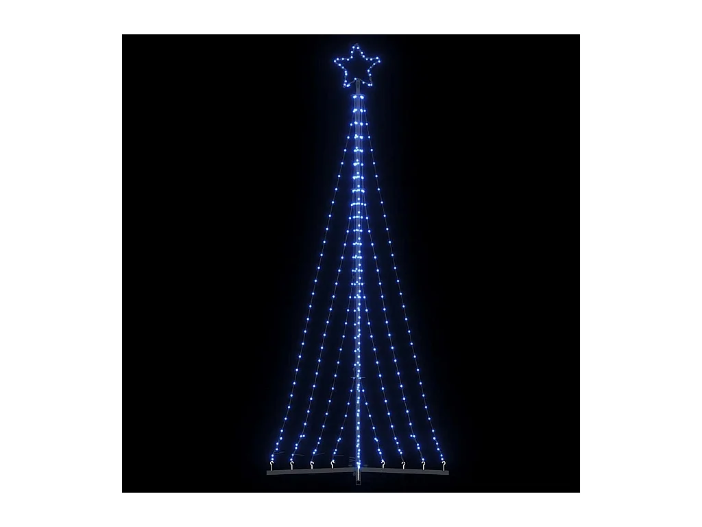 LED Weihnachtsbaum 447 LEDs Blau 249 cm