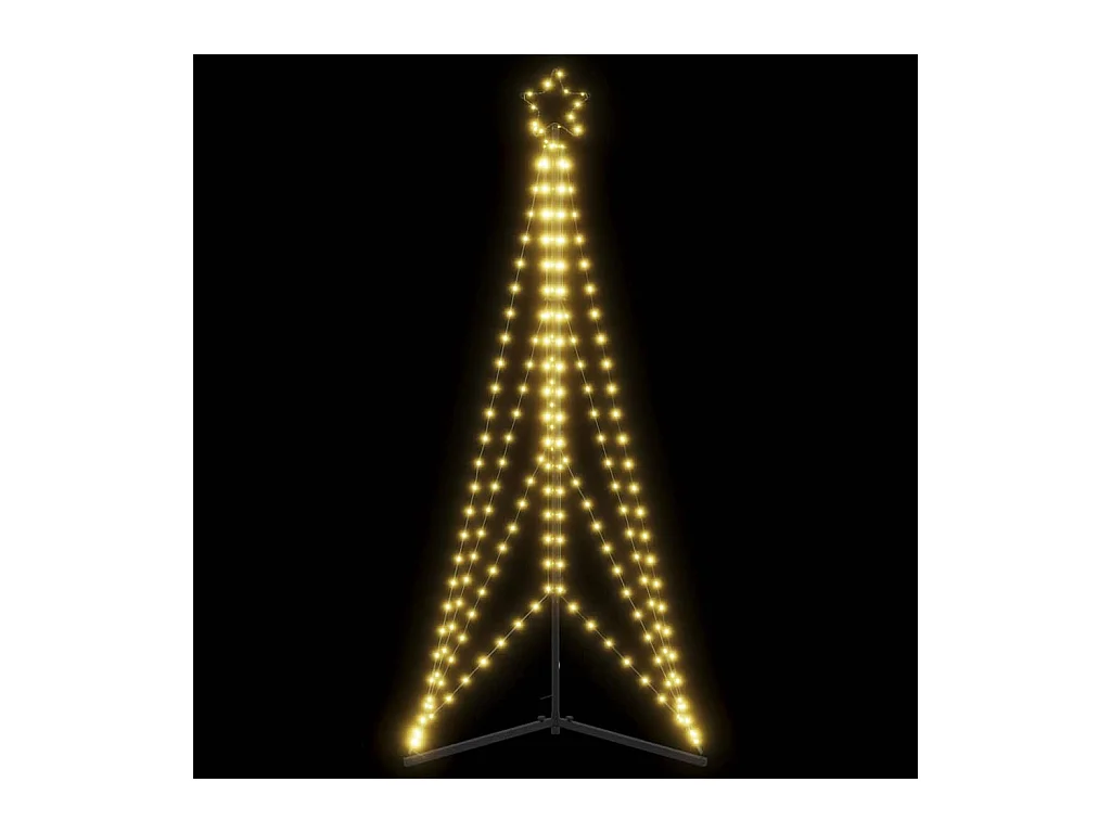 Sapin de Noël à LED 363 LED blanc chaud 182 cm
