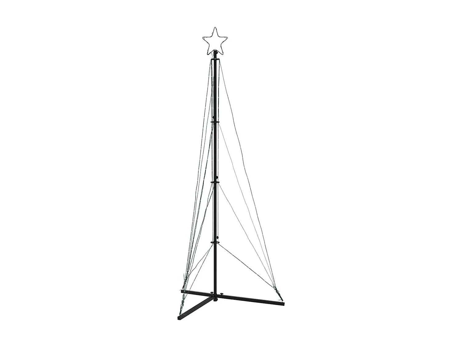 LED-kerstboom 363 LEDs warm wit 182 cm
