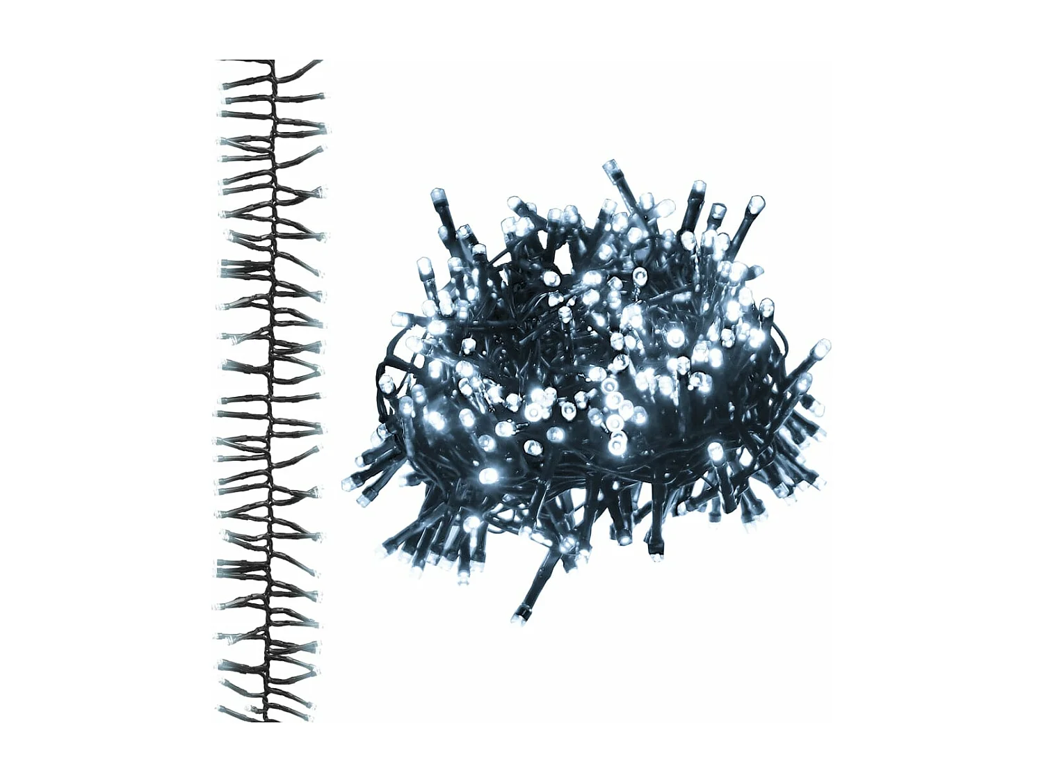 Guirlande lumineuse à LED groupées 400LED Blanc froid 7,4 m PVC