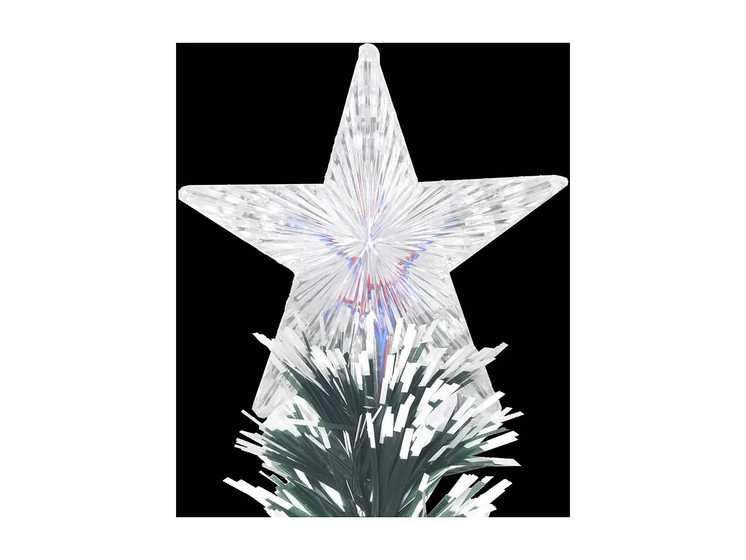 Vorbeleuchteter Weihnachtsbaum mit Ständer und LED 150 cm Glasfaser