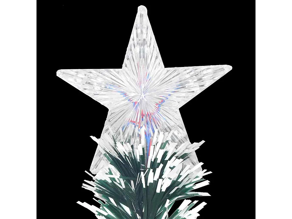 Vorbeleuchteter Weihnachtsbaum mit Ständer und LED 150 cm Glasfaser