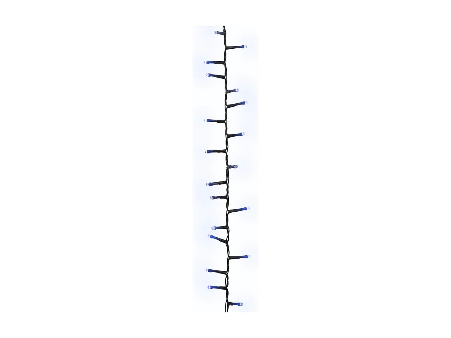 Cordão de luzes compacto 400 luzes LED 13 m PVC azul