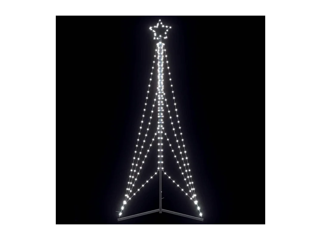 LED-kerstboom 483 LEDs koud wit 240 cm