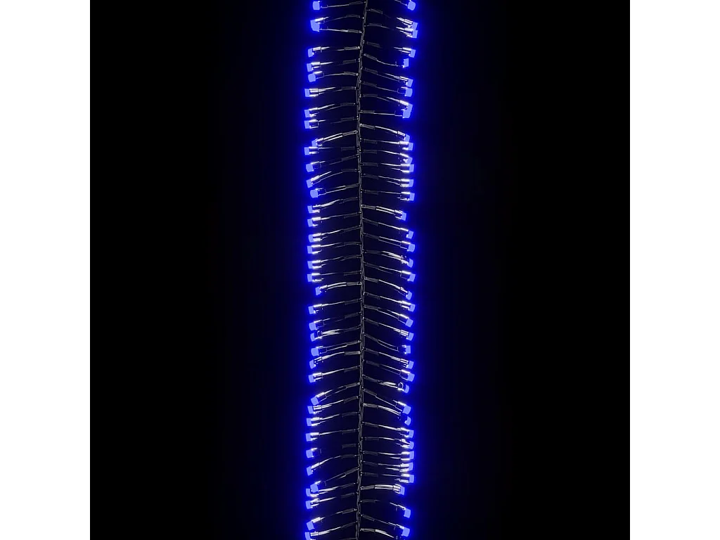 Tira de luces de racimo con 2000 LED PVC azul