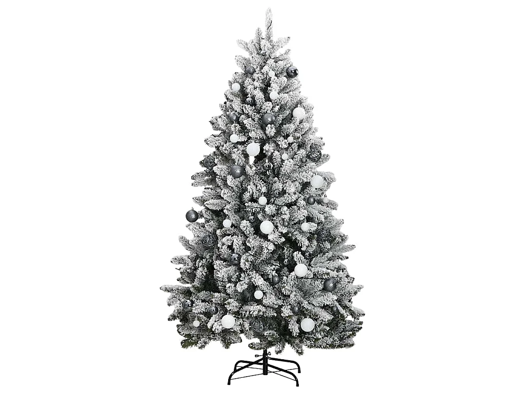 Árvore Natal artificial articulada c/ 300 luzes LED+bolas 240cm