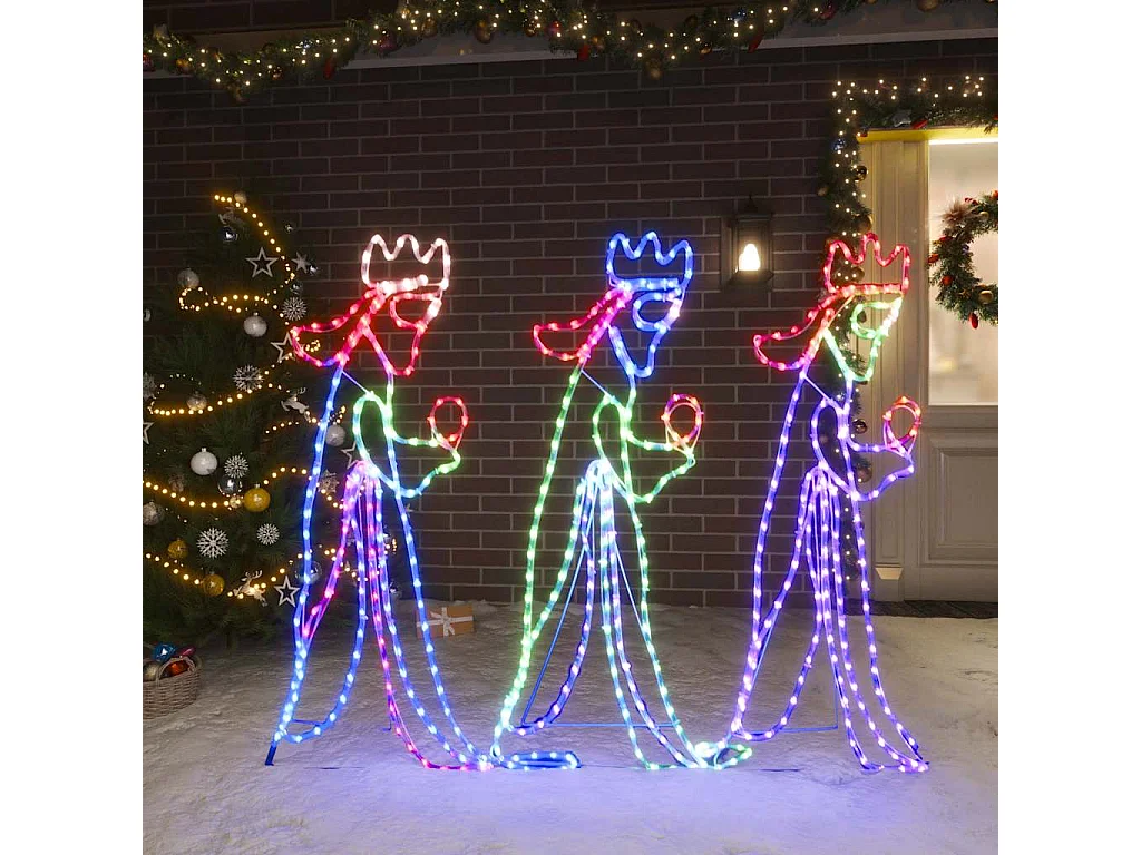 LED-Silhouette Drei Könige 504 LEDs 99,5x45,5 cm