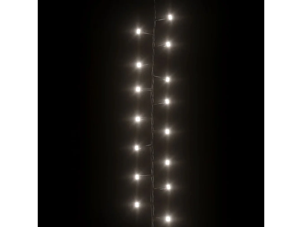 Guirlande à LED compacte avec 3000 LED Blanc froid 65 m PVC