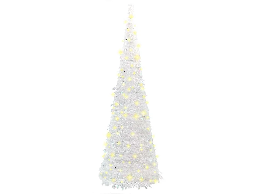 Kunstkerstboom pop-up 200 LED's 210 cm wit