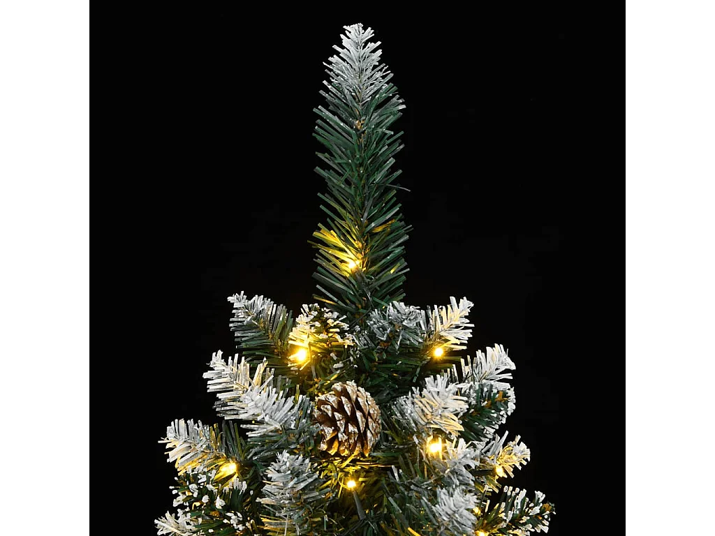 Albero di Natale Artificiale Sottile 300 LED 240 cm