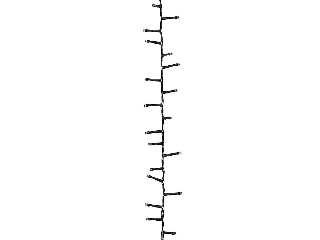 Cordão de luzes compacto 3000 luzes LED 65 m PVC branco quente