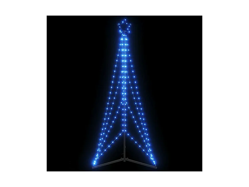 Sapin de Noël à LED 363 LED bleu 182 cm
