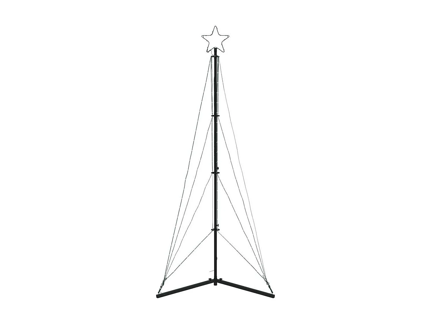 Albero di Natale a LED 363 LED Blu 182 cm