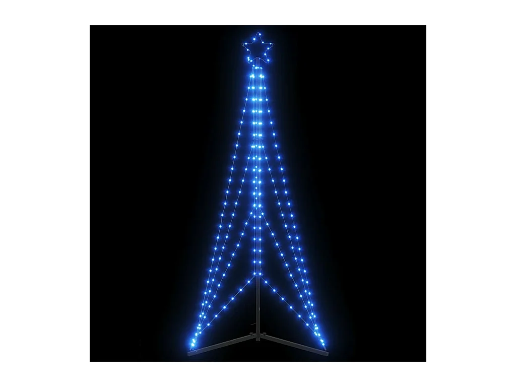 Sapin de Noël à LED 363 LED bleu 182 cm