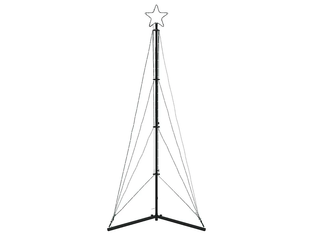 LED-kerstboom 363 LEDs 182 cm blauw