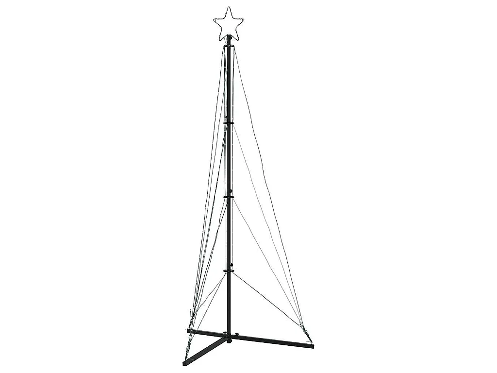 LED-kerstboom 363 LEDs 182 cm blauw