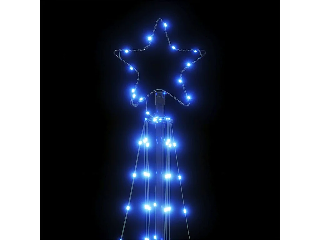 LED-kerstboom 363 LEDs 182 cm blauw