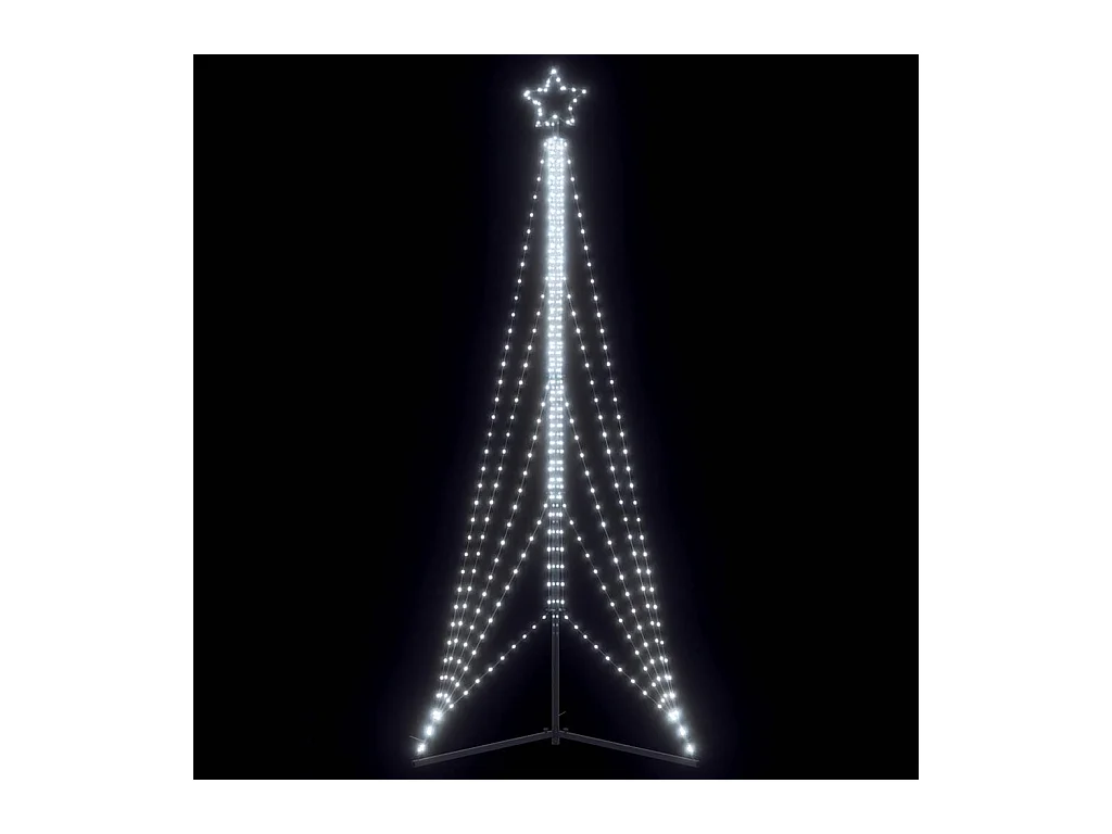 Sapin de Noël à LED 525 LED blanc froid 302 cm