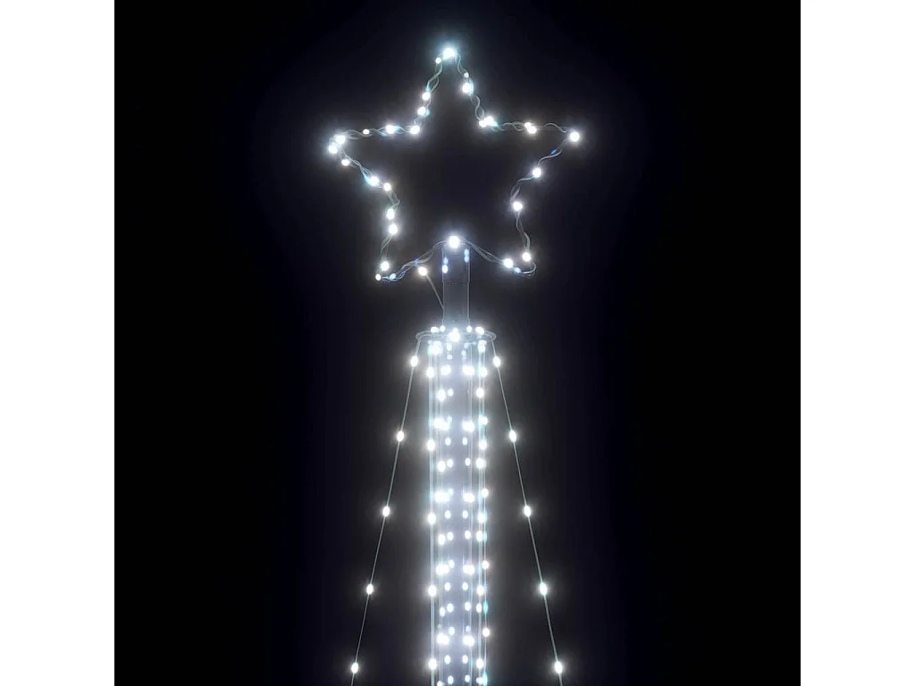 LED Weihnachtsbaum 525 LEDs Kaltweiß 302 cm