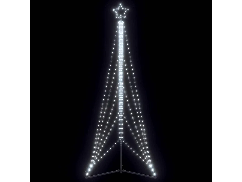 LED-kerstboom 525 LEDs koud wit 302 cm