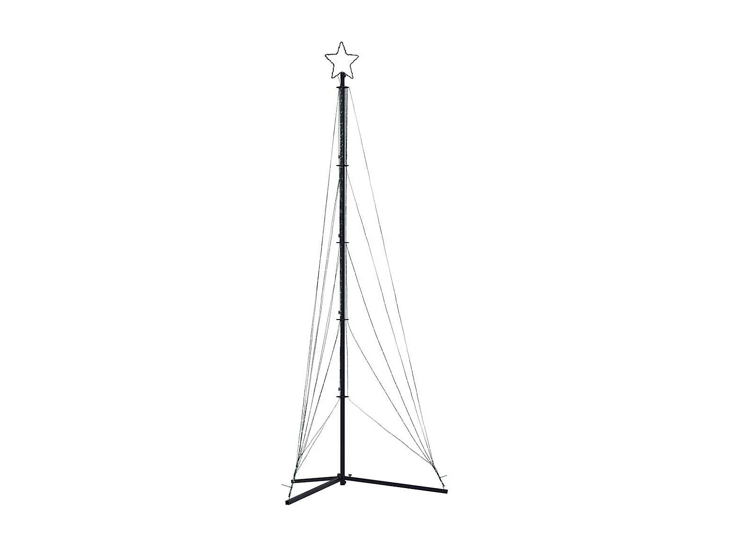 LED-kerstboom 525 LEDs koud wit 302 cm
