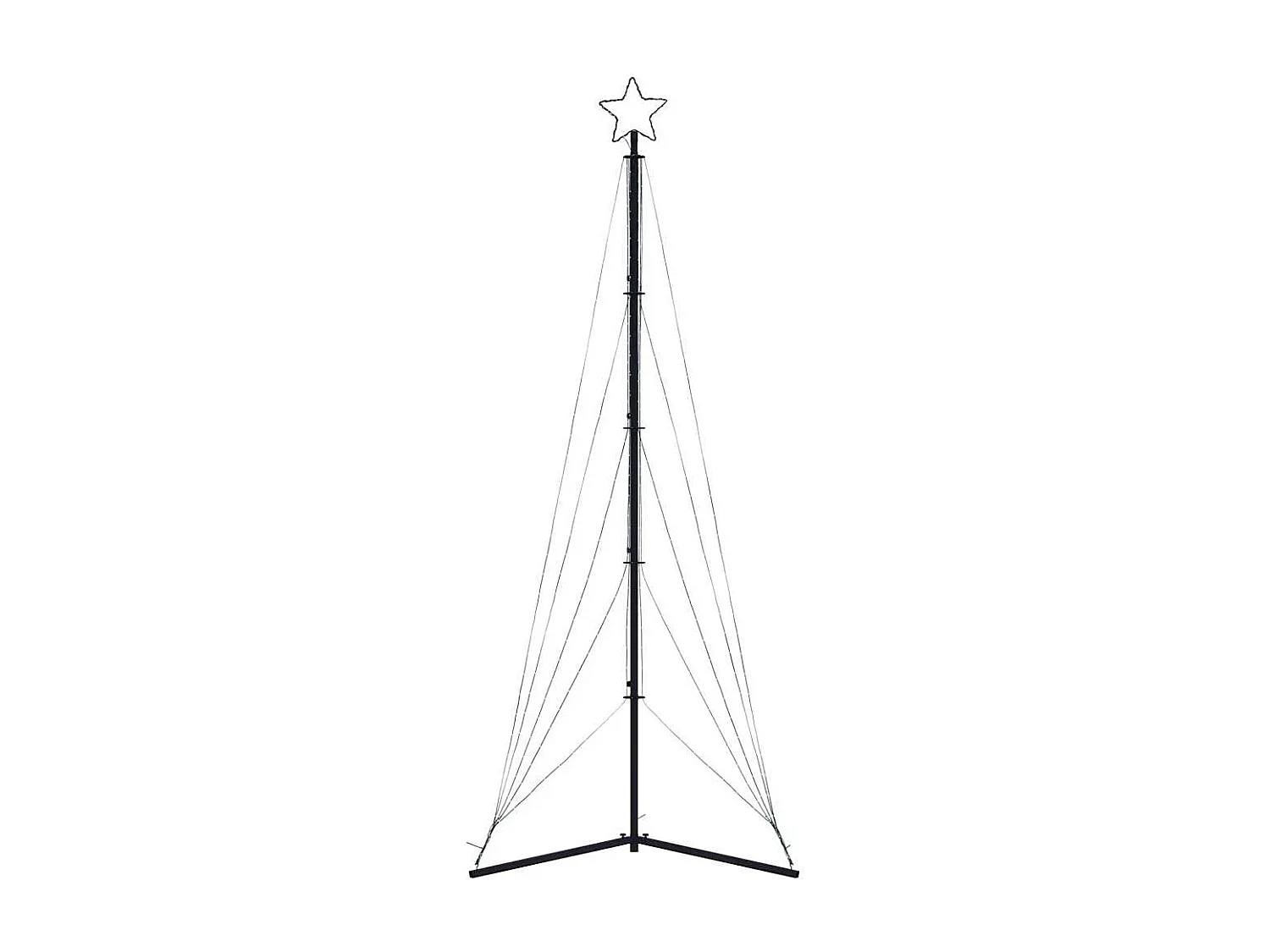 LED-kerstboom 525 LEDs koud wit 302 cm