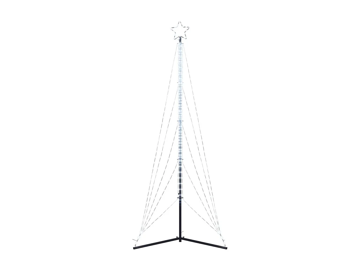 LED-kerstboom 525 LEDs koud wit 302 cm
