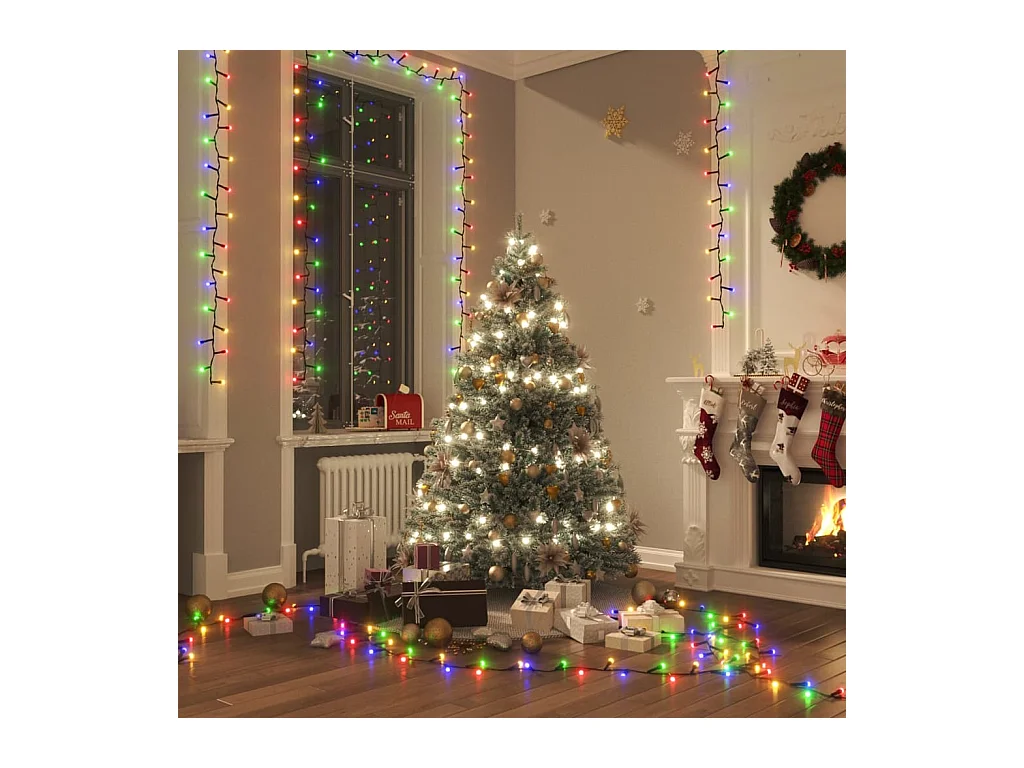Lichtslinger compact met 400 LED's meerkleurig 13 m PVC